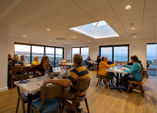 Hayle Cornwall Restaurant with sea view