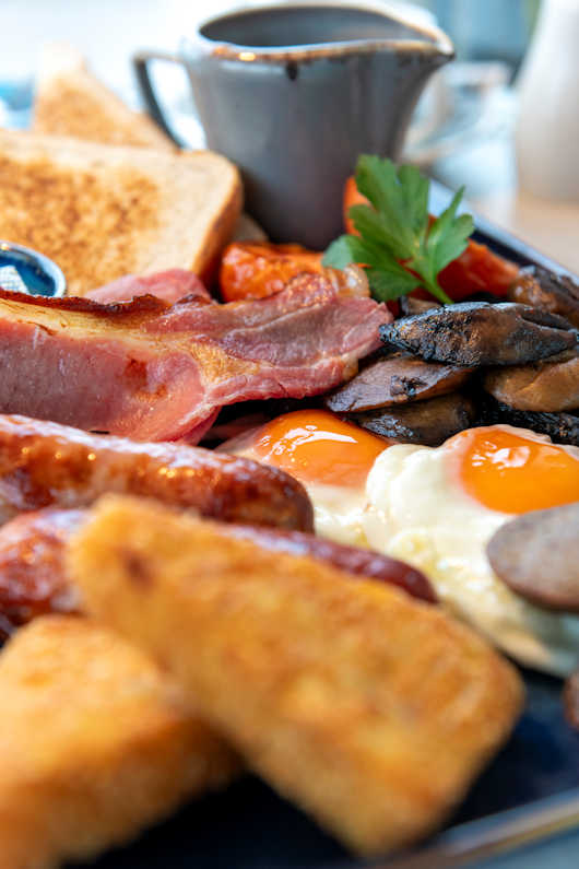 Coast Restaurant Hayle Cornwall Full Cooked Breakfast